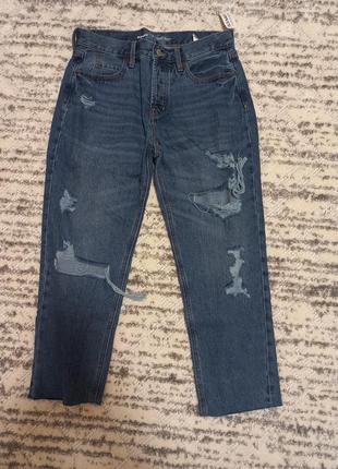 Крутые джинсы бойфренд рваные1 фото