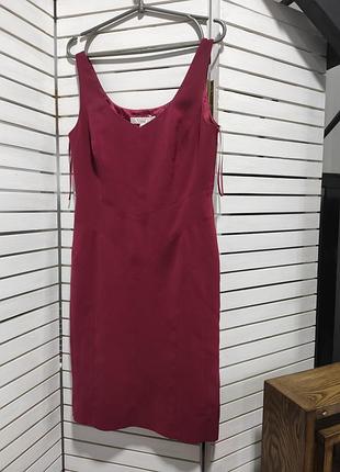 Платье бордовое 46 m next без рукавов платья