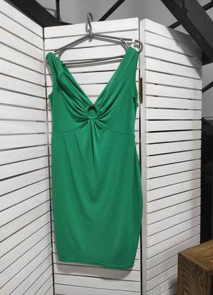Сукня зелена 46 48 m ретро l плаття без рукавів.
