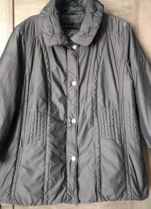 Шикарная удлиненная куртка barbara lebek большой размер, батал2 фото