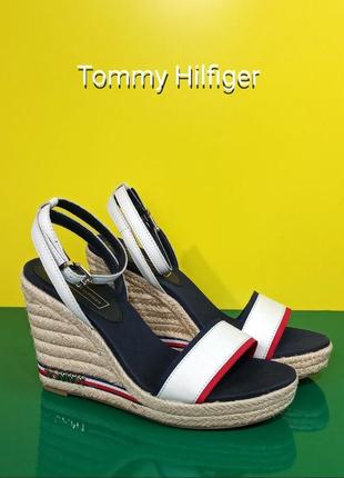 Женские босоножки эспадрильи tommy hilfiger iconic elena corporate ribbon оригинал