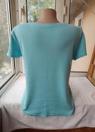 Коттонова трикотажна блуза блузка футболка7 фото