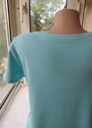 Коттонова трикотажна блуза блузка футболка8 фото