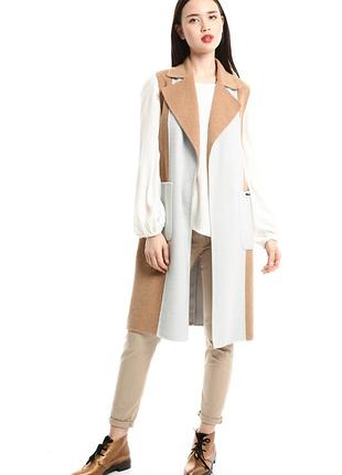 Шерстяной длинный жилет р-р m-л intrend группы max mara