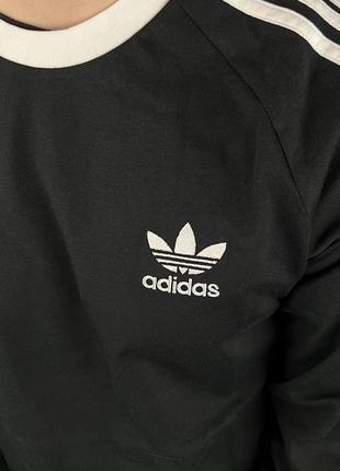 Adidas originals 3-stripes лонгслив свитшот адедас свитшот лонгсливов кофта адидас5 фото