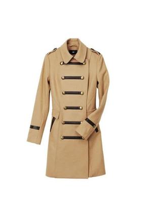 Пальто / ширинель h&m кэшемир демисезонное