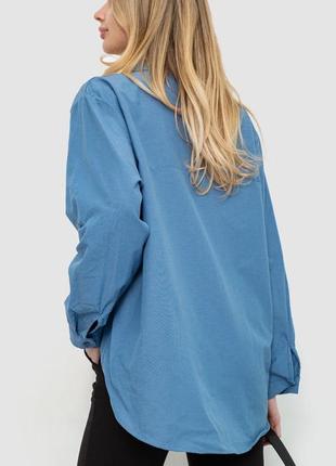 Сорочка жіноча вільна колір джинс туреччина3 фото