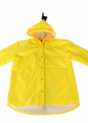 Желтый детский дождевик дождевой плащ3 фото