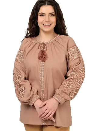 Женская сорочка вышиванка льняная2 фото