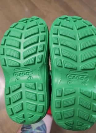 Зелені чобітки crocs c75 фото