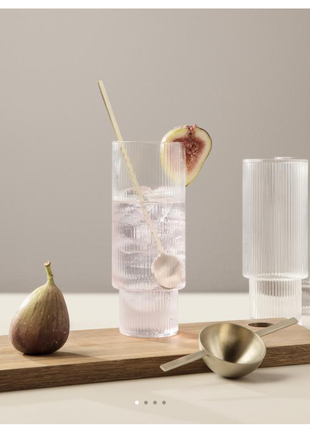 Оригінальні стакани ferm living 5445 ripple long drink glass