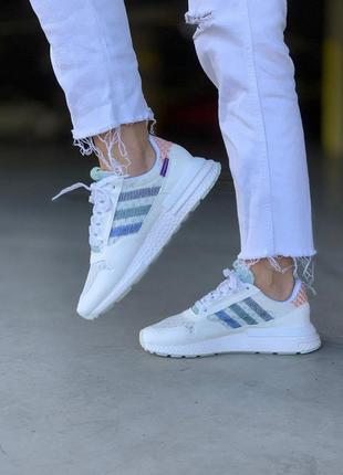 Кроссовки adidas zx 500 rm commonwealth white белый цвет (36-45)💜