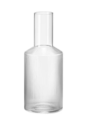 Графін оригінальний ferm living ripple carafe clear, 54393 фото