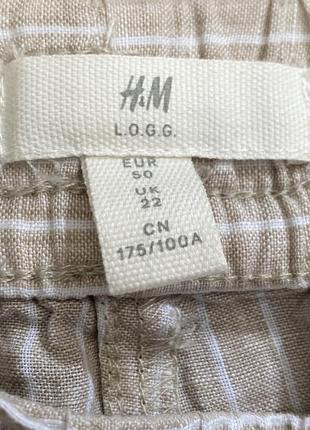 Большой размер новые льняные лен брюки слоучи лен h&amp;m l.o.g.54-56 (22) швеция2 фото