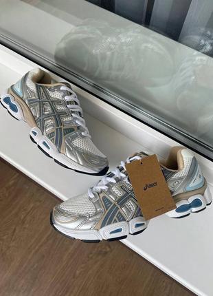 Мужские кроссовки asics gel-nimbus 9 white grey2 фото