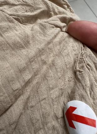 Светло-бежевое платье-рубашка мини со сборками asos design10 фото
