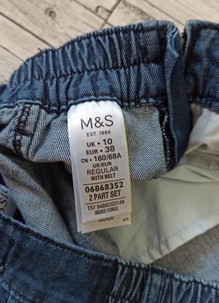 Шикарная фирменная джинсовая юбка m&amp;s6 фото