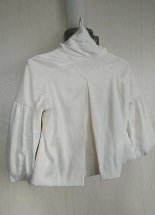 Куртка накидка жакет білий ошатний rebecca taylor2 фото