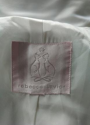 Куртка накидка жакет білий ошатний rebecca taylor5 фото