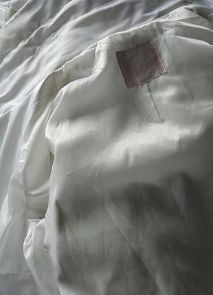 Куртка накидка жакет білий ошатний rebecca taylor8 фото
