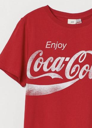 Футболка h&amp;m coca cola новая коллекция оверсайз футболка кока - кола2 фото