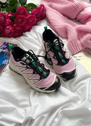 Женские кроссовки salomon xt-6 adv cradle pink4 фото