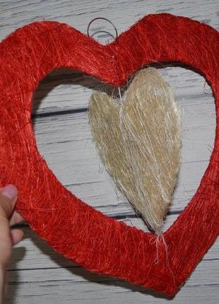 Фирменныйй декор сердечко сердце подвеска3 фото