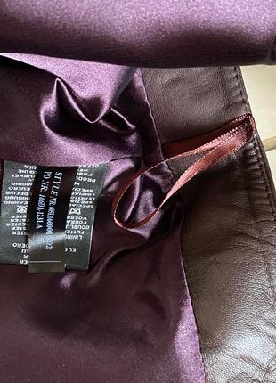 Эксклюзив премиум класса кожаная юбка миди arma 42/444 фото