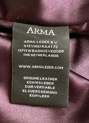 Эксклюзив премиум класса кожаная юбка миди arma 42/448 фото