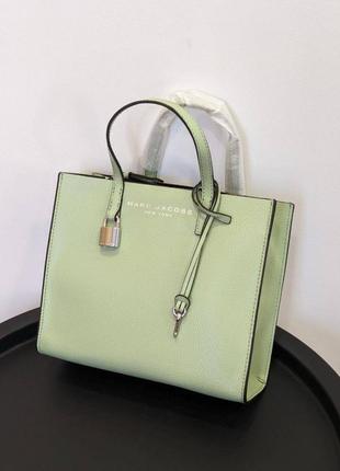 Сумка брендова marc jacobs mini grind tote шкіра оригінал на подарунок дружині/дівчині