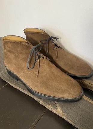 Tod's brown suede chukka boots1 фото