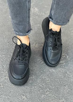 Жіночі кеди кросівки чорні весняні