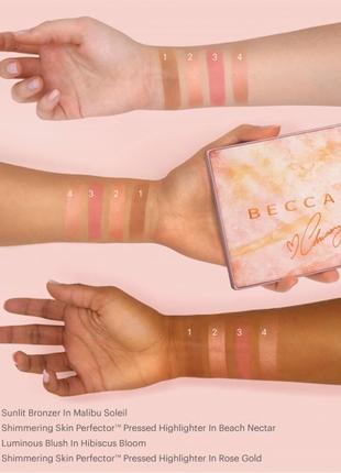 Becca x chrissy teigen glow face palette5 фото