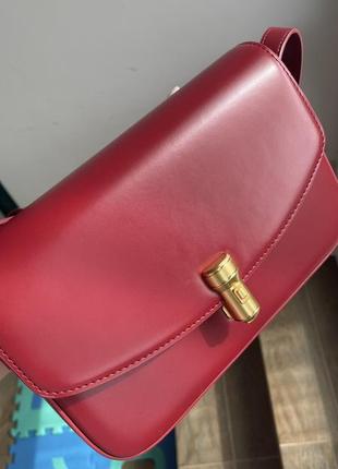Актуальная красная структурированная сумка кросс-боди bagsmini3 фото