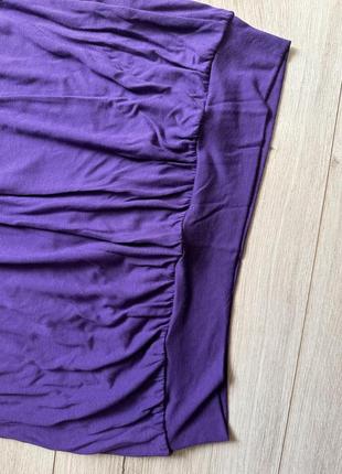 Фиолетовый топ блуза с разрезом на груди next6 фото
