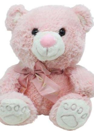 Мʼяка іграшка "ведмедик", рожевий (27 см)