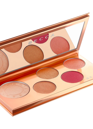 Becca pop goes the glow champagne pop face & eye palette2 фото