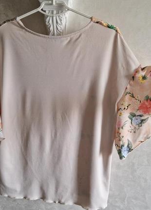 Ніжна блуза з красивими рукавами оверсайз від zara8 фото