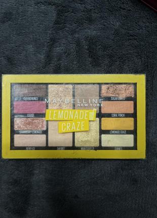 Палетка тіней maybelline new york lemonade craze palette