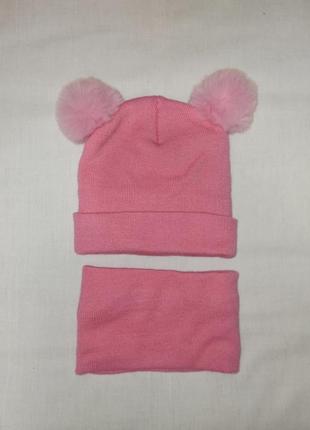 Комплект шапка+снуд для малюків6 фото