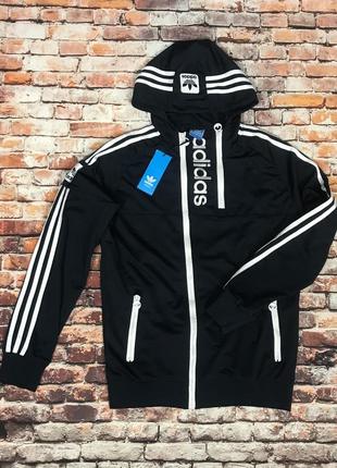 Чоловіча спортивна кофта adidas чорна (розмір xl)