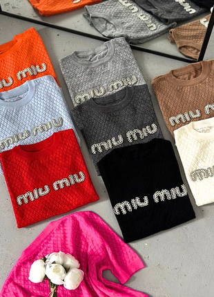 Элегантная ажурная футболка miu miu: стиль и комфорт в одном9 фото