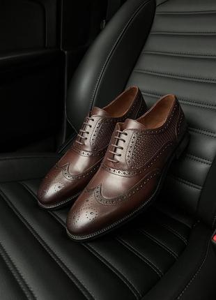 Стильные коричневые туфли 38 - 44 размер6 фото