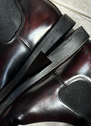 Челси, кожаные ботинки, женские сапоги, винного цвета, gant, 37р6 фото