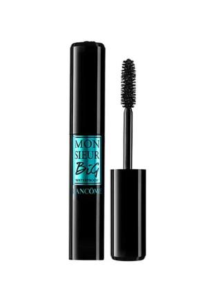 Водостойкая тушь для ресниц с эффектом экстремального объема lancome monsieur big 01 waterproof mascara. 10 ml.