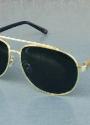Mercedes benz очки капли мужские солнцезащитные черные в золоте поляризированые2 фото