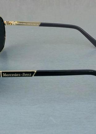 Mercedes benz очки капли мужские солнцезащитные черные в золоте поляризированые3 фото