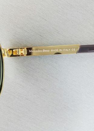 Mercedes benz очки капли мужские солнцезащитные черные в золоте поляризированые5 фото