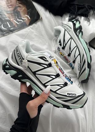 Кроссовки саломон salomon xt-6 adv white icy morn