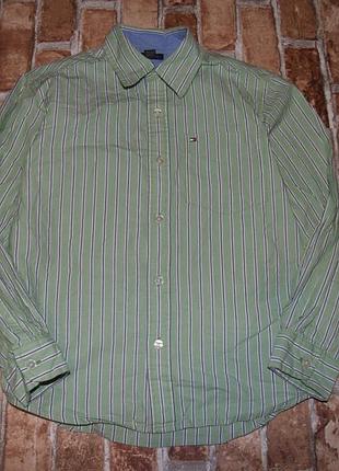 Стильная рубашка мальчику 9 - 10 лет tommy hilfiger